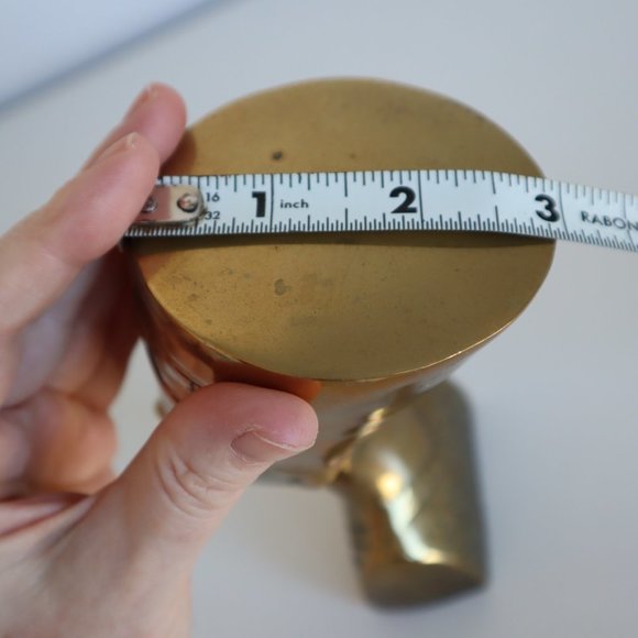 Vintage Brass Egyptian Pharaoh Head - Picture 16 of 16